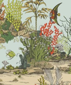 Josephine Munsey Underwater Jungle Wallpaper In Graphite 19 Josephine Munsey Underwater Jungle Wallpaper In Graphite
