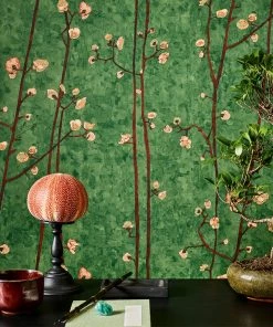 Thedesignyarduk Les Jardins Royaux Van Gogh Wallpaper Flowering Plum Orchid Stone