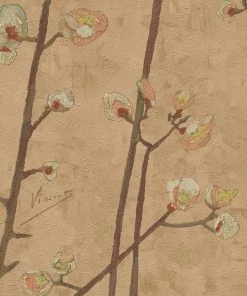 BN Les Jardins Royaux Van Gogh Wallpaper Flowering Plum Orchid