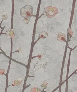 BN Les Jardins Royaux Van Gogh Wallpaper Flowering Plum Orchid
