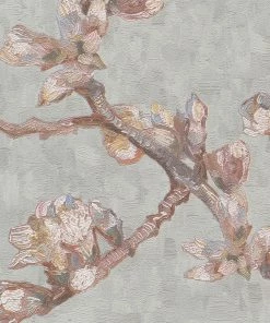 BN Les Jardins Royaux Van Gogh Wallpaper 'Sprig Of Flowering' Almond Blue