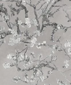 BN Van Gogh Wallpaper - Almond Blossom Smoke