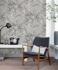 BN Les Jardins Royaux Van Gogh Wallpaper - Almond Blossom Mustard Yellow