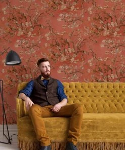 BN Les Jardins Royaux Van Gogh Wallpaper - Almond Blossom Sky Blue