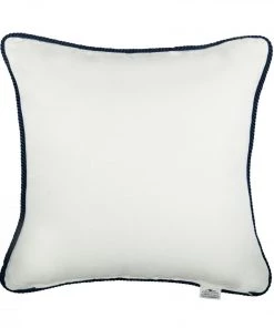 Mind The Gap Vintage Anchors Linen Embroidered Cushion