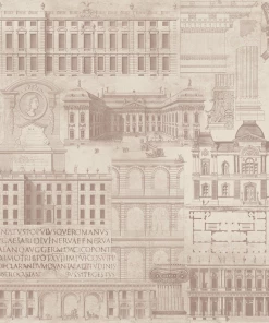 Mind The Gap Vitruvius Taupe Wallpaper Wallpaper & Paint