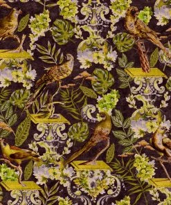 Mind The Gap La Voliere Green Wallpaper