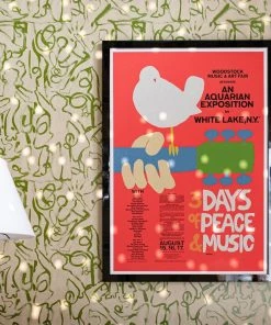 Mind The Gap Framed Art Woodstock '69 Poster