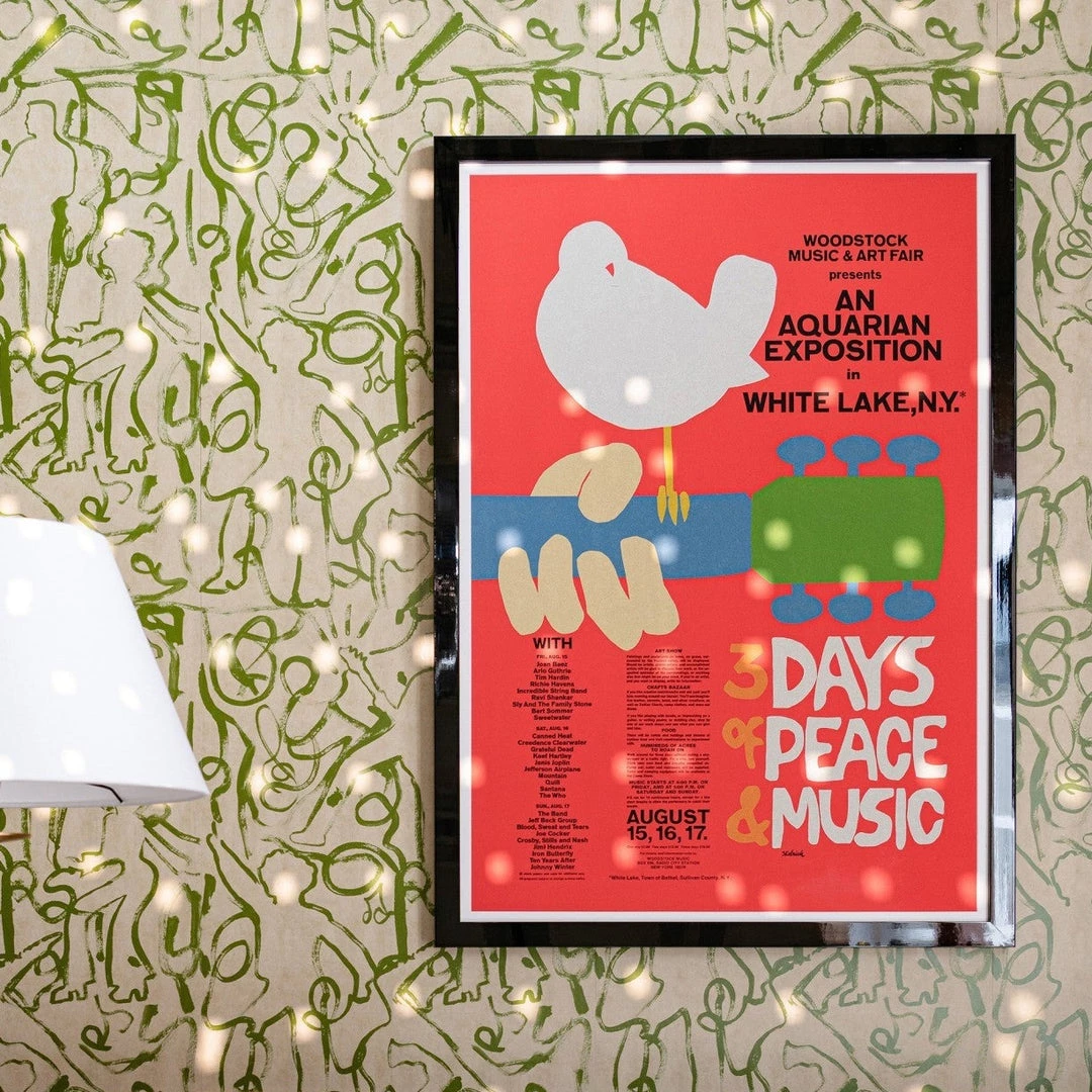 Mind The Gap Framed Art Woodstock '69 Poster 4 Mind The Gap Framed Art Woodstock '69 Poster