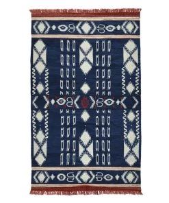 Mind The Gap Bohemian Dream Kapadokia- Indigo Wool Kilim Medium