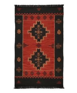 Mind The Gap Yadigari- Anatolia Red Wool Kilim Large Bohemian Dream