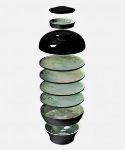 Thedesignyarduk Les Jardins Royaux Ibride Yuan Stackable Serving Set NARCISSE