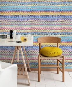 Mind The Gap ZigZag Wallpaper