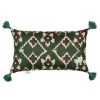 Mind The Gap Zold Linen Small Cushion